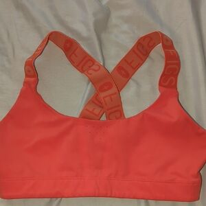 Figs Women's Bright Coral Orange Sports Bra